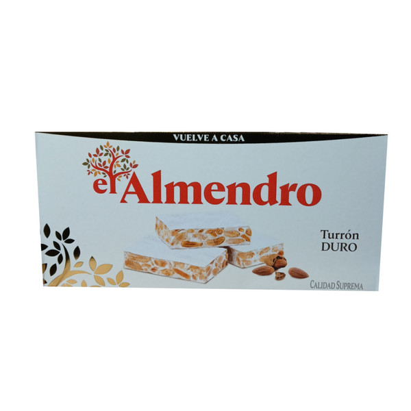 El Almendro Turrón Español Duro Crujiente Almendra Miel Bar Verano Lago Vida Caramelo