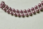 Vintage Lavender Purple Bead 28" Single Strand Necklace n957