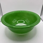 Green Pyrex Corning Mixing Bowl #322 1 Liter Clear Glass Bottom Vintage