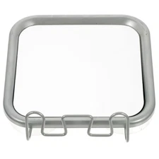 Shower Mirror with Hooks Bathroom Stand Suction Cup Shaving for Fogless