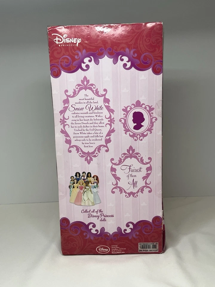 Disney Store Poseable Snow White Princess Doll 12 Inches Tall NIB - Image 3 of 4