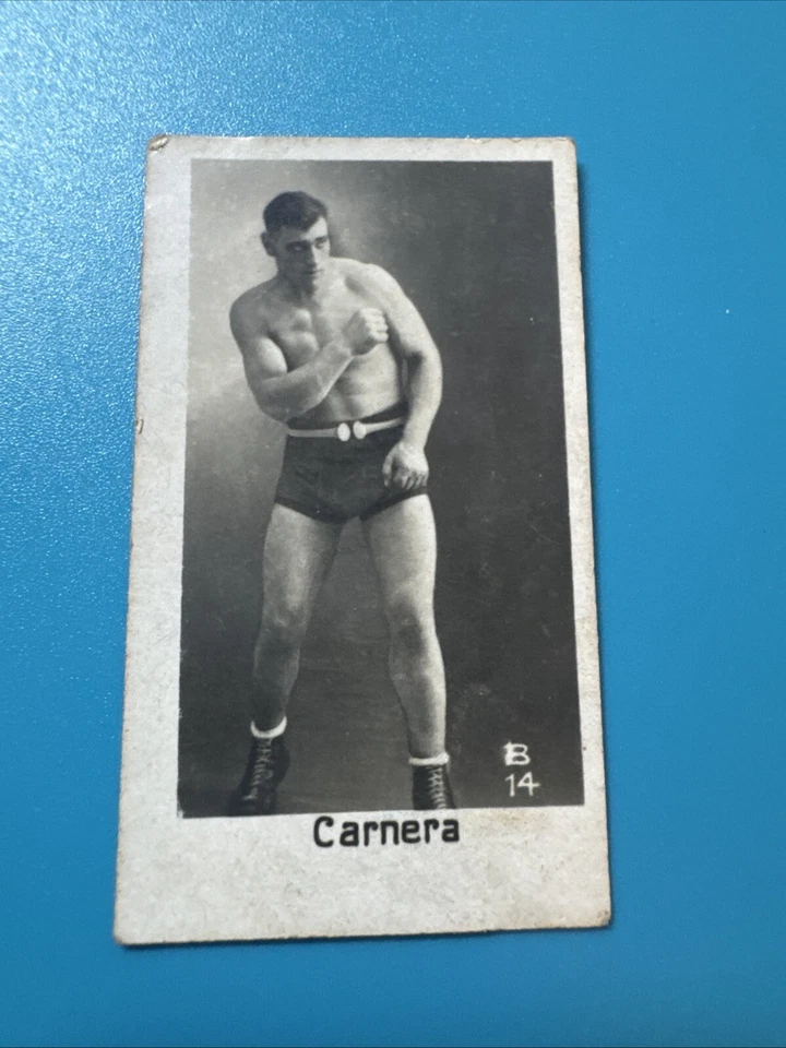 1932 la pie qui chante rare boxing card tobacco Scarce Primo Carnera - Image 3 of 4