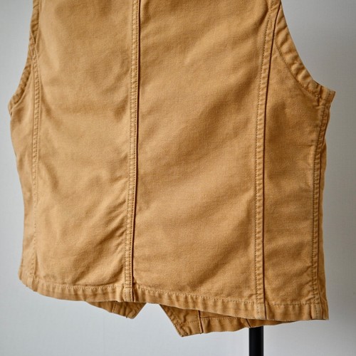 BLUE H.R. MARKET cotton canvas engineer vest, made in Japan, size 3 - Picture 4 of 16