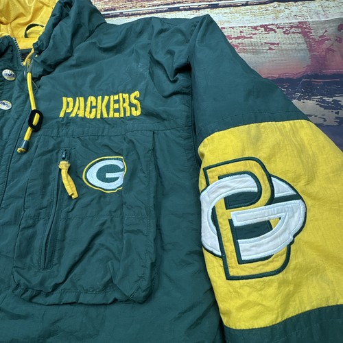 Vtg Green Bay Packers Parka Coat MIRAGE Mens XL Sideline Jacket Insulated NFL - Picture 4 of 11