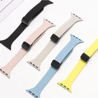 Magnetic Buckle Silicone Band for Apple Watch 11 10 9 8 7 6 SE 42/44/41/45/46mm
