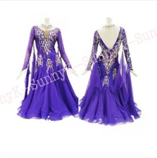 Handmade Dance Dress/Standard Ballroom Competition smooth Waltz Tango Costume
