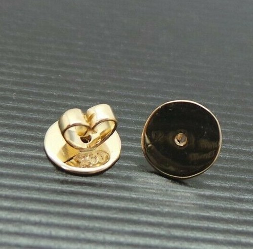 STUNNING 14K YG CUSTOM MADE PAIR OF EARRING BACKS AI-956 0.80 gram - Picture 2 of 8