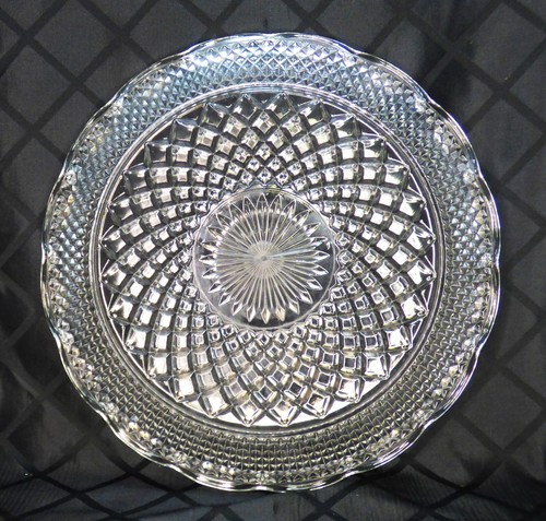 Wexford by Anchor Hocking 14” Cupped Edge Torte Plate - Picture 2 of 5