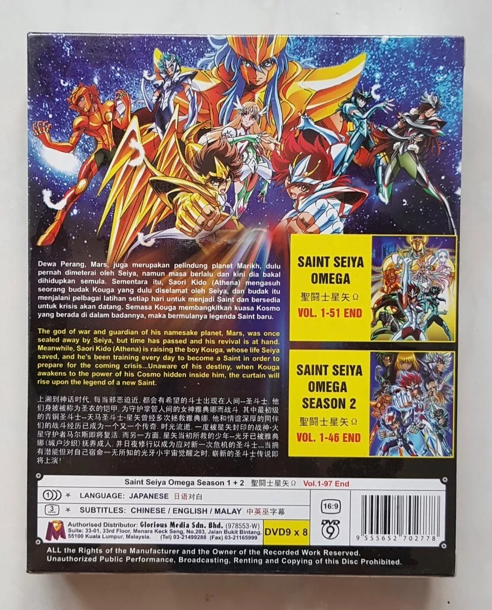 Saint Seiya Omega Sea 1 2 English Subtitle DVD Anime All Region