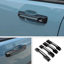 Fit For 2022-2025 Ford Maverick ABS Gloss Black Door Handle Decor Cover Trim