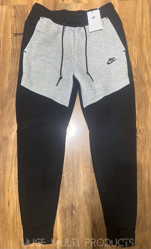 Chándal Nike Tech polar dos tonos negro/gris para hombre Nike sudadera con capucha 2 piezas RARO - Imagen 9 de 11