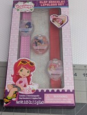 Strawberry Shortcake Slap Bracelet Lipgloss Set 2013 Sealed TCFC Lip Gloss
