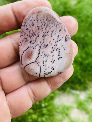 Dendritischer Jaspis Cabochon. Naturjaspis Stein. 100% Natur.