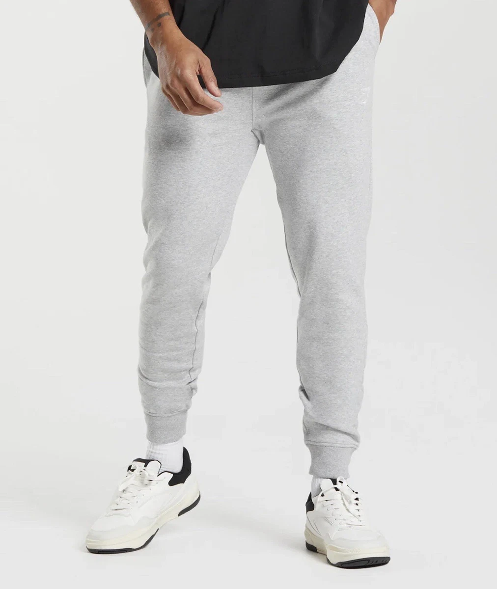 Grey outlet tapered joggers
