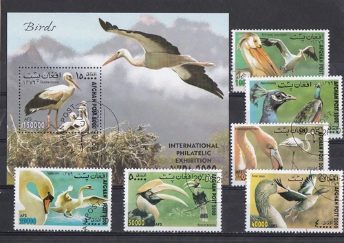 Q1066 - Afghanistan 2000 - Set + Block - Vogels/Birds/Vögel