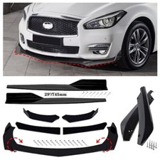 Black Car Front Bumper Lip Spoiler Splitter Kitside Skirts For Mazda 2 3 6 Us Black Car Front Bumper Lip Spoiler Splitter Kitside Skirts For Mazda 2 3 6 Us