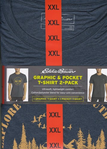 Pack de 2 camisetas gráficas Eddie Bauer, tallas: XL, XXLT - Imagen 4 de 9