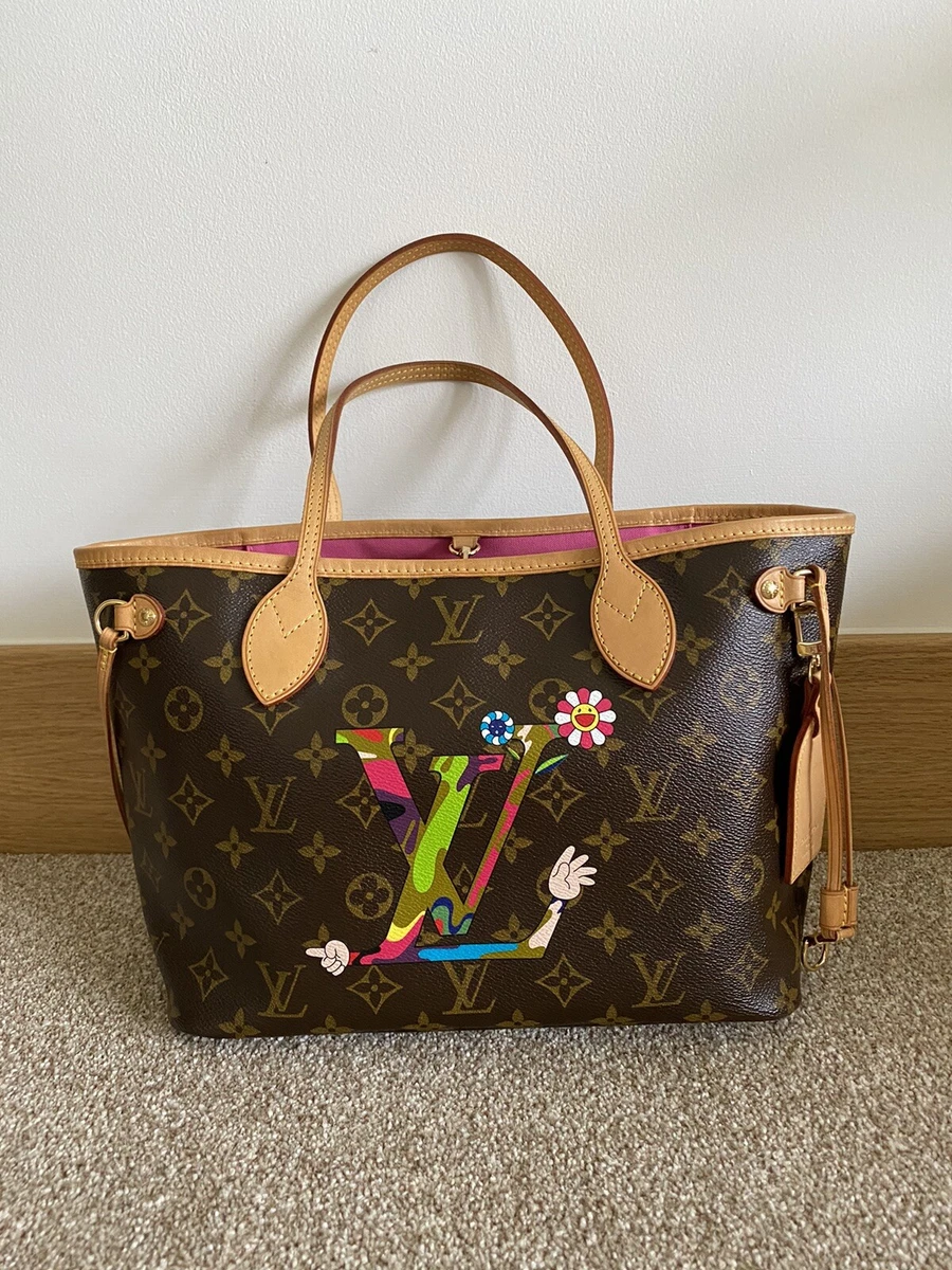 Louis Vuitton 2007 Takashi Murakami Neverfull Tote Bag