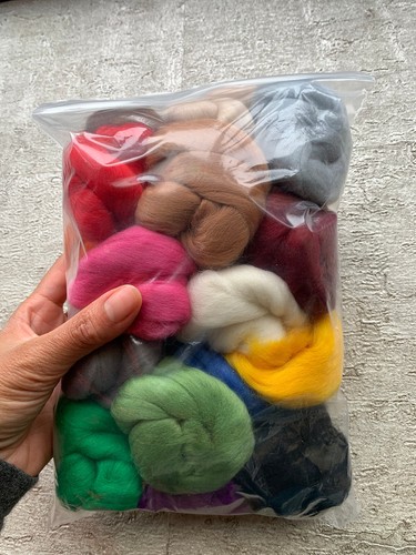 Heidifeathers® Merino Fielting Lana Roving - Elige el Paquete Mixto de Tops de Lana - Imagen 55 de 61
