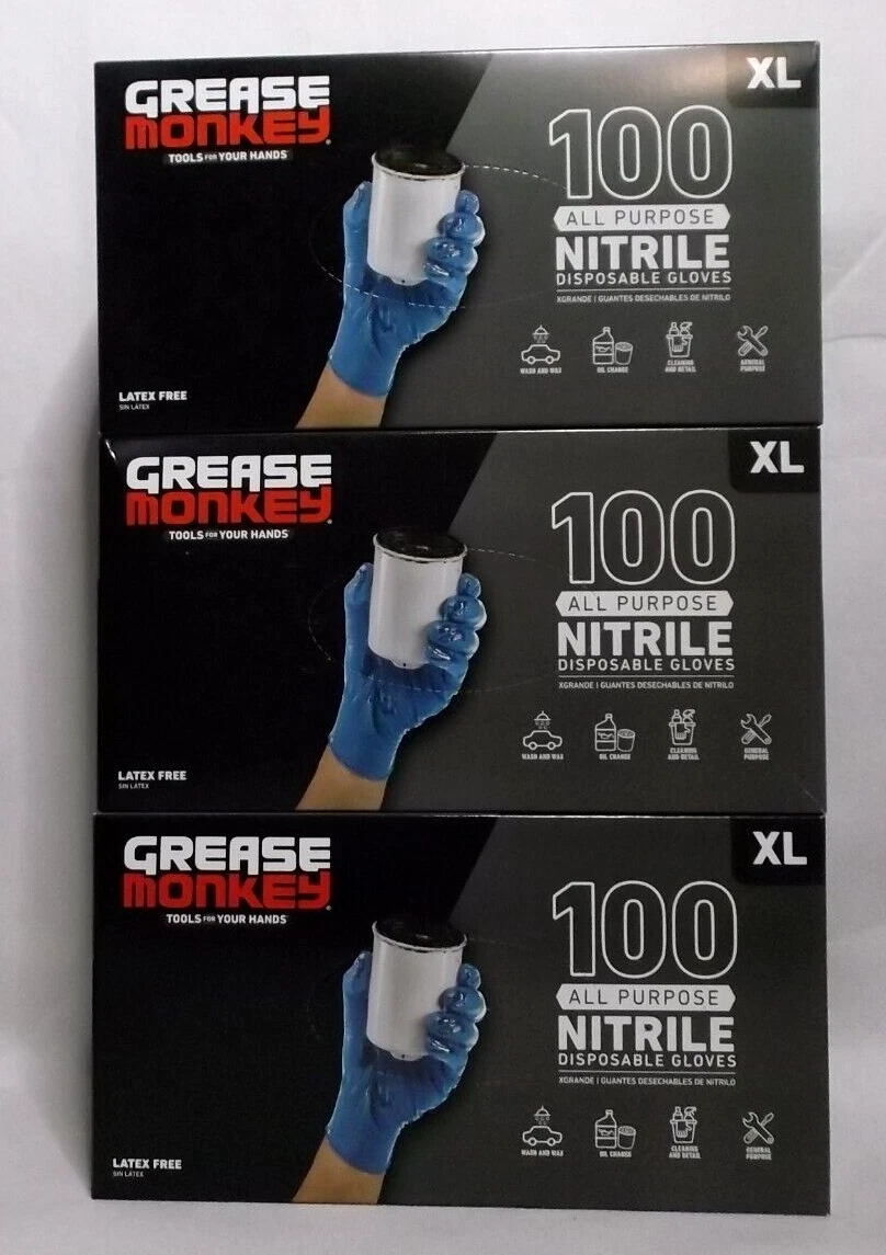 grease monkey nitrile gloves xl