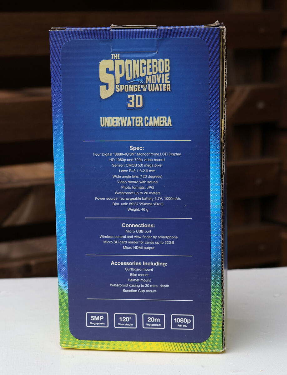 Spongebob Squarepants Movie Digital Underwater Camera Spongebob Squarepants Movie Digital Underwater Camera