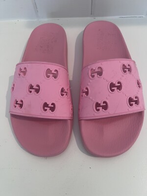 Gucci Rubber laser cut GG Sandal Slude