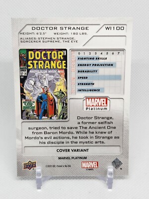 Doctor Strange 2023 Upper Deck Marvel Platinum Cover Variant