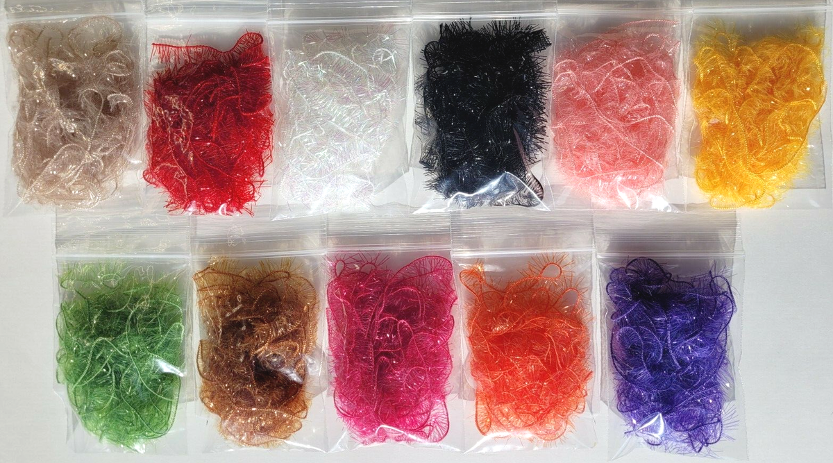 CRYSTAL PALMER ICE CHENILLE 11 Colors Fly Tying Materials