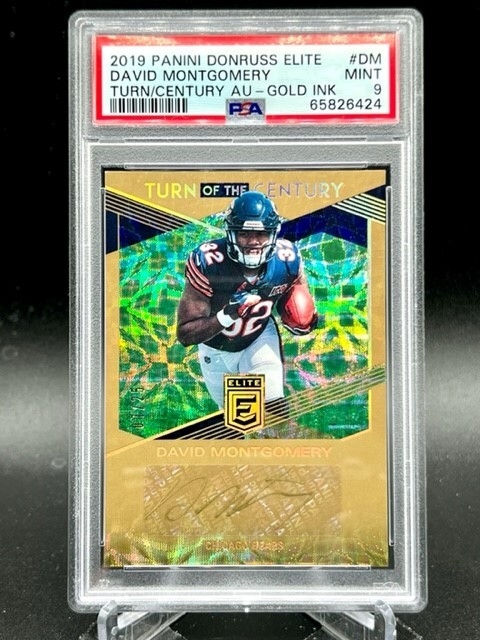David Montgomery Panini Donruss Elite Turn of the Century Autographs #DM Gold Ink