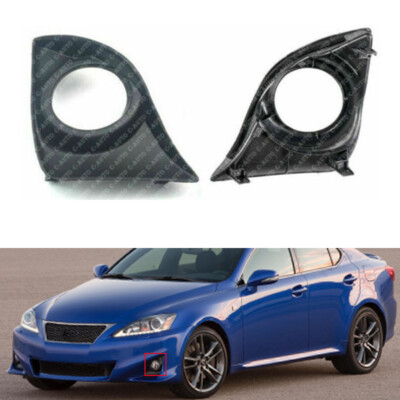 Pair Of Fog Light Bezels – Black – Fits Lexus IS250 / IS350 2011-2013 – Left & Right