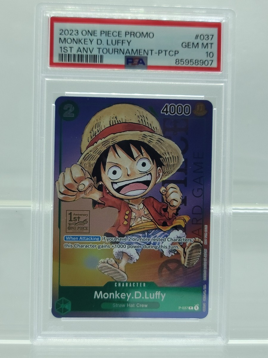 Monkey D. Luffy P-037 - One Piece English 1st Anniversary Monkey D. Luffy P-037 - One Piece English 1st Anniversary