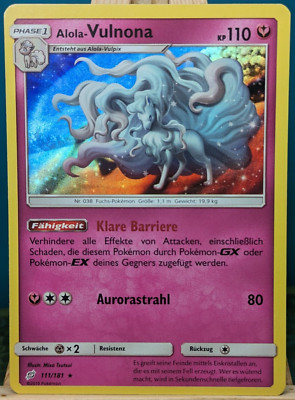 POKEMON - Teams sind Trumpf - Alola-Vulnona - 111/181 - HOLO - deutsch