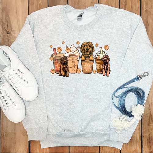 LABRADOODLE AND COFFEE SWEATSHIRT - Picture 16 of 64