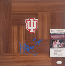 Calbert Cheaney Signed Floorboard w/ JSA COA #AH41126 Indiana Hoosiers