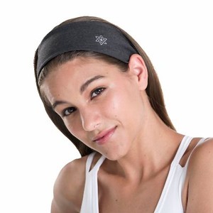 Aviva Yoga Headband - Super Comfortable, Versatile, Moisture-Wicking, Quick-Drying Headwear For Men & Women. Wear During Yoga / Sports / Workouts, Or Casually (Black, 9.4"X5.9") (784672600101)