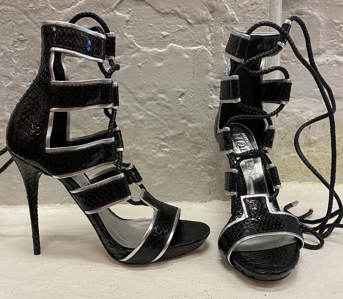 Alexander mcqueen cheap black python