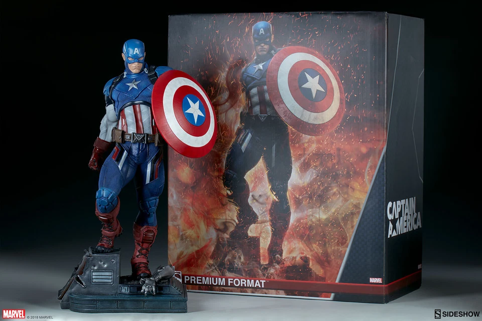 Marvel Comics Classic Capitaine America premium format figure Sideshow - Photo 2/4