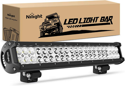 Nilight 60005C-A 20 Zoll 126W Spot Fluter Combo LED Lichtleiste Off Road Lichter 