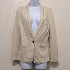 Forte Forte Jacket Virgin Wool Neutral Blazer Jacket Patch Pocket Size Xs (0)