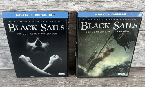 Black Sails: the Complete First Season (Blu-ray, 2014) & Second Season Blu-ray