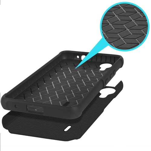 For Cricket Debut S2 U380AC Slim ShockProof Hybrid Ring Stand Case Phone Cover - Imagen 5 de 30