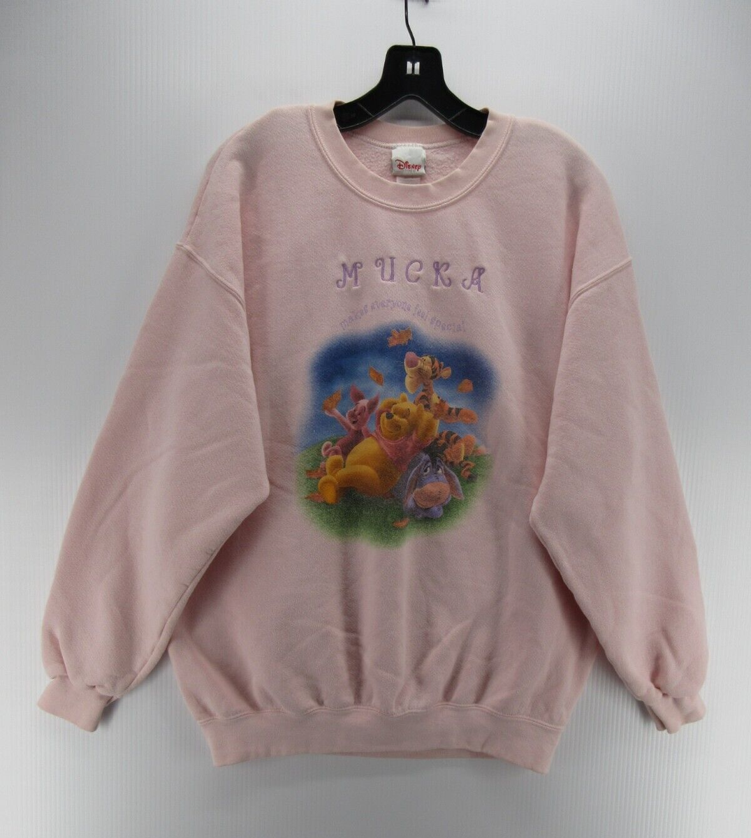 VINTAGE Disney Sweatshirt Women Large Pink Winnie The Pooh VINTAGE Disney Sweatshirt Women Large Pink Winnie The Pooh
