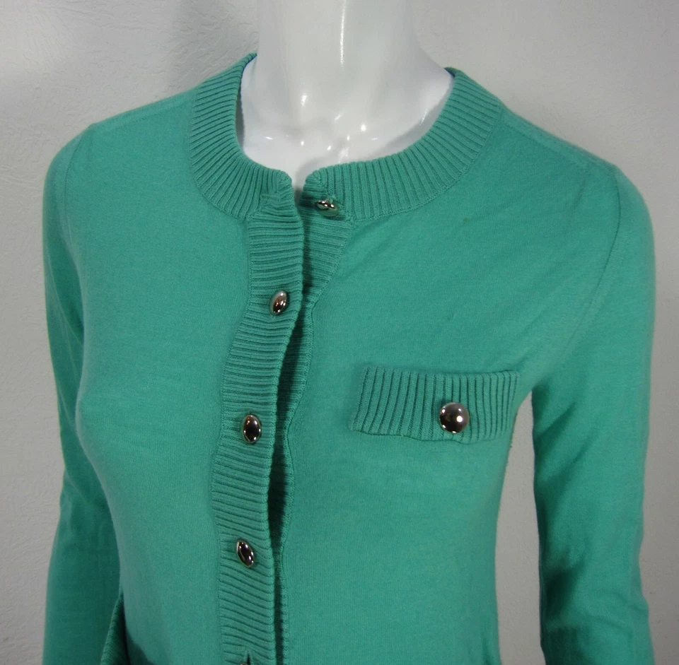 Кардиган с длинным рукавом Marc By Marc Jacobs свитер 100% кашемир размер S маленький зеленый - Изображение 2 из 4