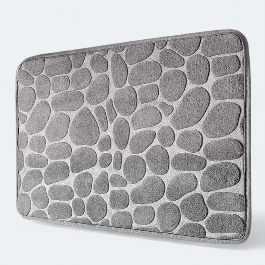 Badteppich - Memory Foam - Relief - Samt - rutschfest