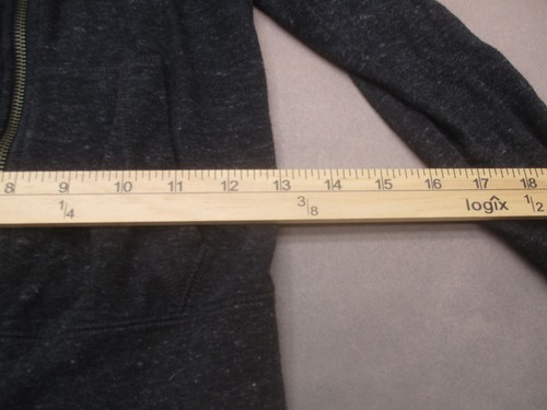 NIKE Size S Girls Gray Organic Cotton Blend Full Zip Hooded Track Jacket 302 - Picture 6 of 9