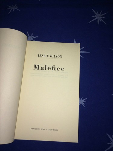 Leslie Wilson MALEFICE 1st Uncorrected Proof, Advance Review Copy, Witch Trials - Imagen 3 de 4