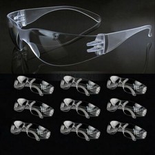 10x Vented Safety Clear Goggles Glasses Eye Protection Lab Work Anti Fog Eyewear