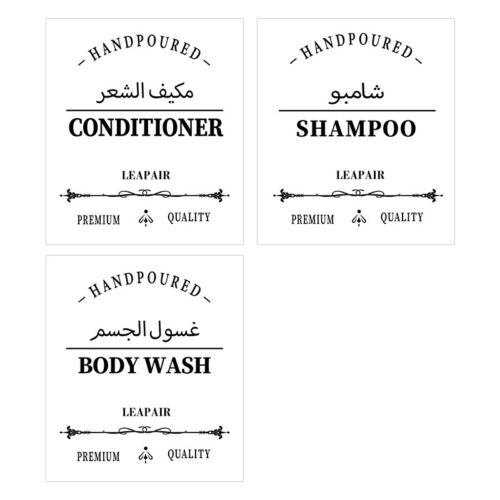 Adesivo etichetta flacone shampoo balsamo impermeabile lozione mani piatto sapone decalcomanie - Foto 76 di 76