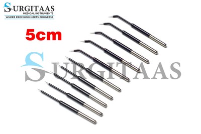 10 Pcs Colorado Micro Dissection Needle STR CVD 5cm REUSABLE Premium Quality