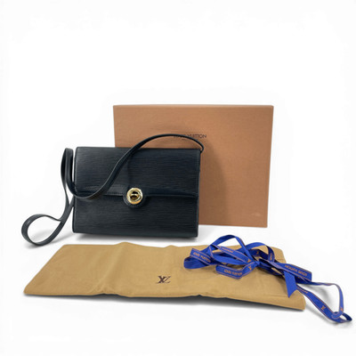 Echte Louis Vuitton Epi Noir Arche M52572 Damen Schultertasche KB319